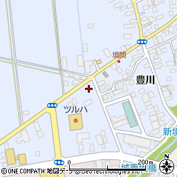 ローソン弘前境関店周辺の地図