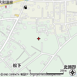 青森県平川市新屋町松下周辺の地図