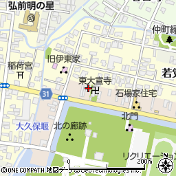 青森県弘前市亀甲町104周辺の地図