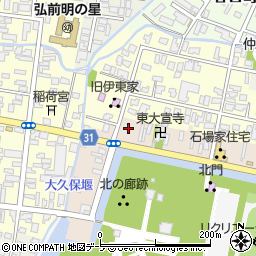 青森県弘前市亀甲町108周辺の地図
