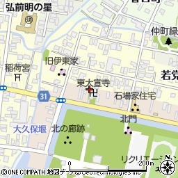青森県弘前市亀甲町103-2周辺の地図