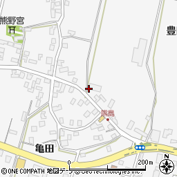 青森県弘前市熊嶋亀田235周辺の地図