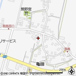 青森県弘前市熊嶋亀田12周辺の地図