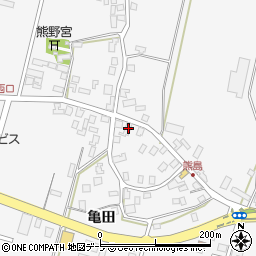 青森県弘前市熊嶋亀田113周辺の地図