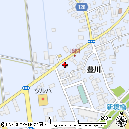 弘前境関郵便局周辺の地図