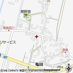 青森県弘前市熊嶋亀田2周辺の地図