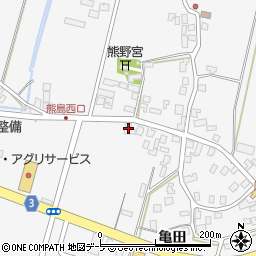 青森県弘前市熊嶋亀田5周辺の地図