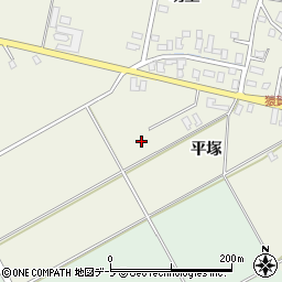 青森県平川市猿賀平塚周辺の地図