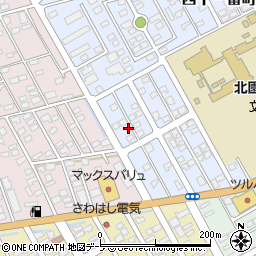 青森県十和田市西十一番町57-8周辺の地図