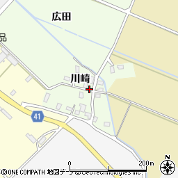 青森県平川市西野曽江周辺の地図
