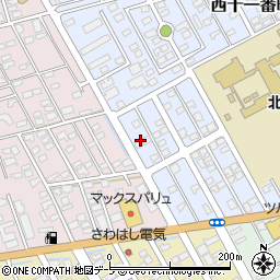 青森県十和田市西十一番町57周辺の地図