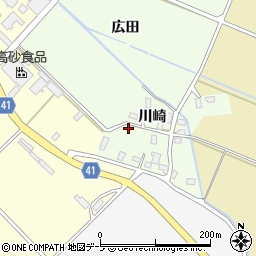 青森県平川市西野曽江川崎周辺の地図