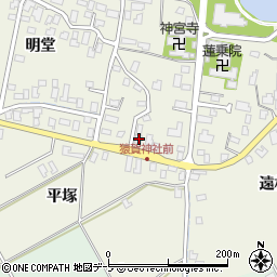 青森県平川市猿賀石林121-2周辺の地図