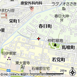 青森県弘前市春日町1周辺の地図