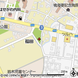青森県弘前市高屋福田周辺の地図