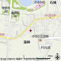 青森県平川市猿賀遠林周辺の地図