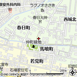 青森県弘前市春日町53周辺の地図