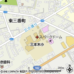 十和田市立三本木小学校周辺の地図