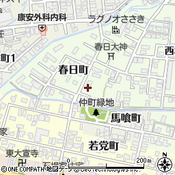 青森県弘前市春日町6周辺の地図