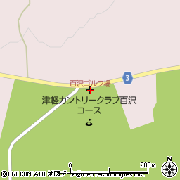 百沢ゴルフ場周辺の地図