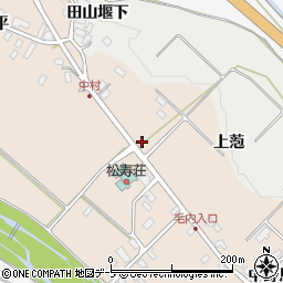 青森県黒石市下山形周辺の地図