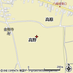 〒036-0241 青森県平川市八幡崎高野の地図