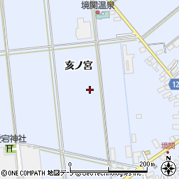 青森県弘前市境関亥ノ宮周辺の地図
