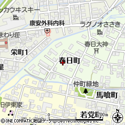 青森県弘前市春日町29-1周辺の地図