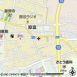 青森県平川市高木原富周辺の地図