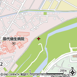 青森県弘前市藤代（川面）周辺の地図