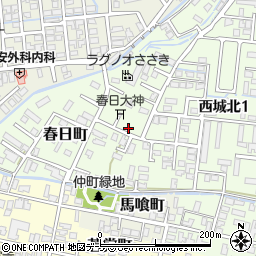 青森県弘前市春日町20周辺の地図