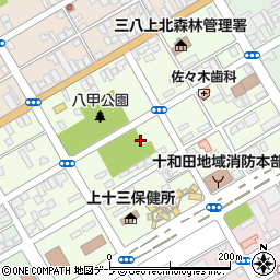 青森県十和田市西二番町周辺の地図