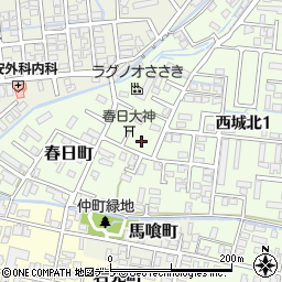 青森県弘前市春日町20-3周辺の地図