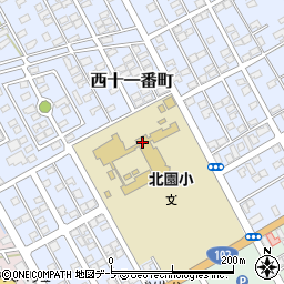 十和田市立北園小学校周辺の地図