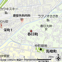 青森県弘前市春日町29-5周辺の地図