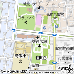 弘前市身体障害者福祉センター周辺の地図
