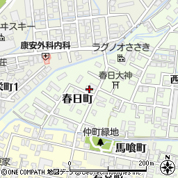 青森県弘前市春日町15周辺の地図