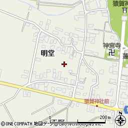 青森県平川市猿賀周辺の地図
