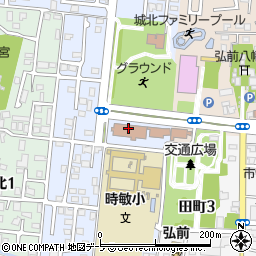 弘前市社会福祉センター周辺の地図