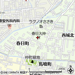 青森県弘前市春日町18周辺の地図