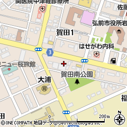 北日本化工株式会社　弘前営業所周辺の地図