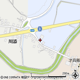 青森県弘前市八幡須崎53周辺の地図