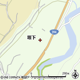 青森県黒石市南中野（堰下）周辺の地図