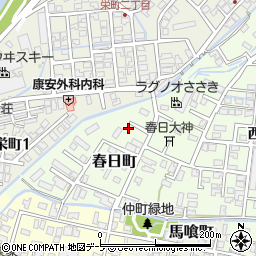 青森県弘前市春日町63周辺の地図