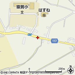 猿賀小学校前周辺の地図