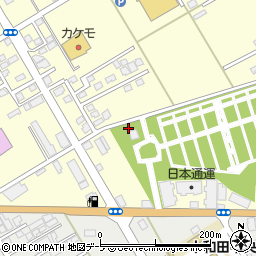 十和田市役所　三本木霊園周辺の地図