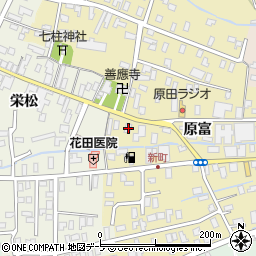 青森県平川市高木原富32周辺の地図