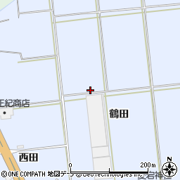 青森県弘前市境関昼川周辺の地図