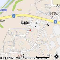 青森県弘前市五代早稲田530-2周辺の地図
