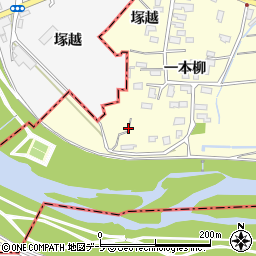 青森県平川市日沼一本柳周辺の地図